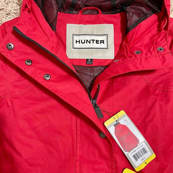 NEW HUNTER Women’s Water Resistant Windbreaker Hooded Jacket Red, Size S/M/L - Picture 5 of 15